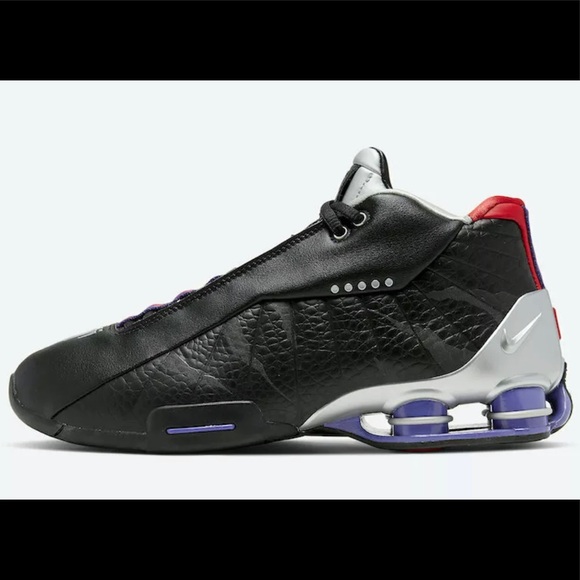 Nike Shox BB4 QS Raptors Mens Black Silver CD9335 - Picture 6 of 9